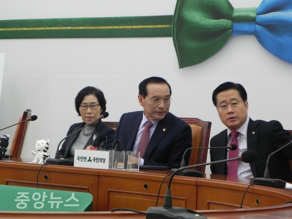 이날 자리에는 전대준비위원인 김삼화, 김중로, 이태규 의원이 참석했다. (사진=박효영 기자)
