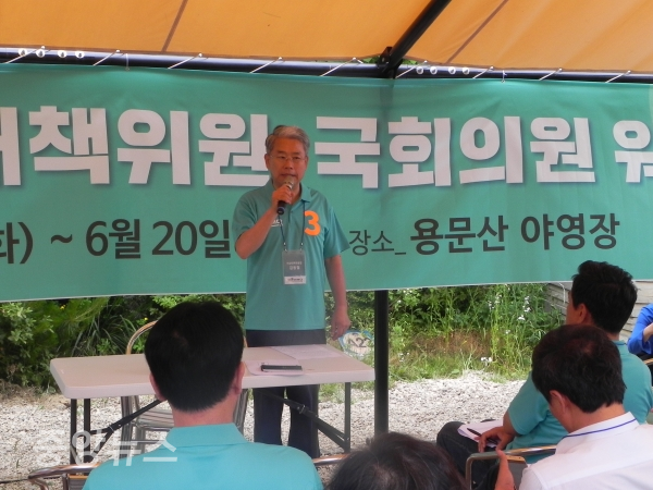 김 위원장은 바른미래당의 창당 정신에 대한 가치가 중요하기 때문에 현재 결과는 암울하지만 미래에 희망이 있다고 강조했다. (사진=박효영 기자)