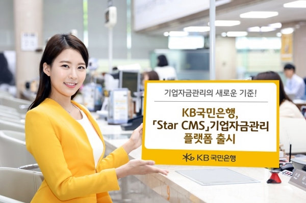 KB국민은행은 기업고객을 위한 비대면 서비스인 'Star CMS'를 출시했다. (사진=KB국민은행)