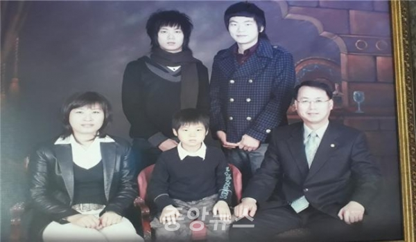 ▲ 김종필 대표 가족사진