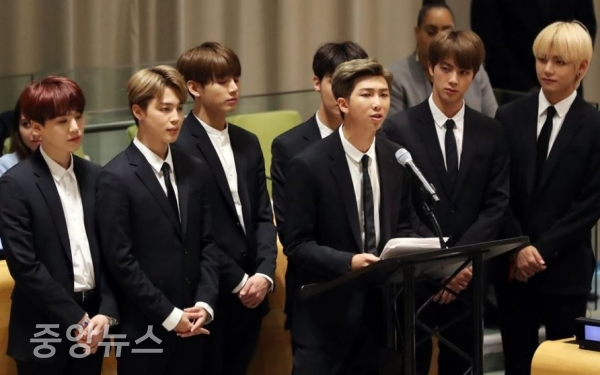 BTS는 한국 가수 최초로 유엔의 초청을 받고 연설을 하게 됐다. (사진=연합뉴스 제공)