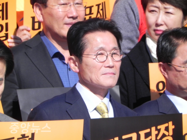윤소하 원내대표는 천재일우의 기회를 말했다. (사진=박효영 기자)