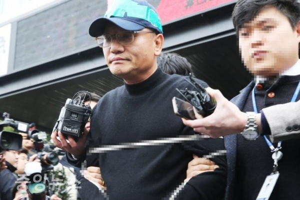 양진호 회장은 이날 검찰로 송치됐다. (사진=연합뉴스 제공)