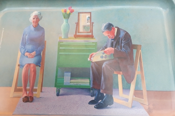 데이비드 호크니의 부모를 그린 초상화