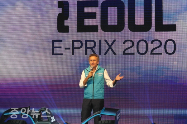 알레한드로 아각(Alejandro Agag) 포뮬러 E 회장 및 대표이사 (사진=우정호 기자)