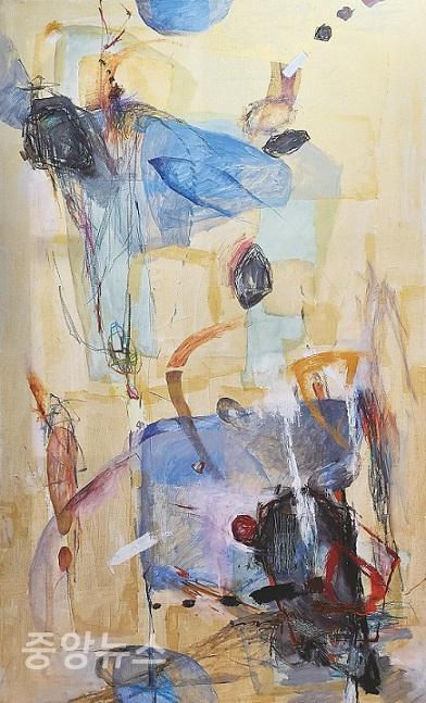 (사진=오경택 Life-Diary 162.2×97.0cm, acrylic and oil color, oil stick on canvas)