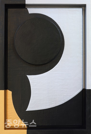 Emotional DNA Black, Acrylic & Wood On Canvas, 37.5cm25.5cm 2020
