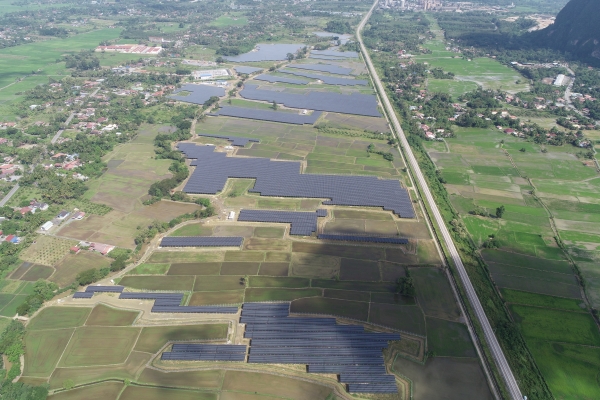 말레이시아 48MW 태양광 발전소 전경 (사진=한화에너지)