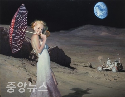 김상우, 달의해변-Holiday_of_the_Moon┃oil on canvas┃116.8x91cm