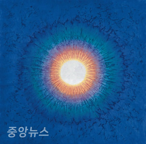 방혜자 마음의 빛, 100 X 100cm, 2014.