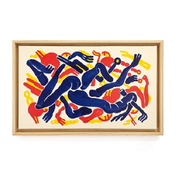 Inner Dance 20-13, Acrylic and paint on canvas, 27.3×45.5cm, 2020
