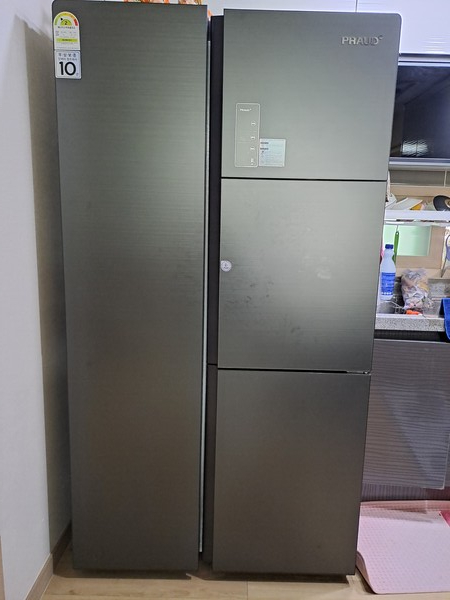 현재 사용중인 위니아 양문형 프라우드 냉장고.