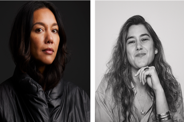 (왼쪽)아말 칼라프와 에블린 사이먼스 (사진=부산비엔날레조직위원회)