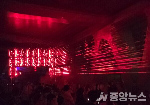 사진: 서울라이트 DDP 2025 가을의 대만 미디어 아티스트 아카 창. 류재림 25.9.2 갤럭시S24 울트라 촬영