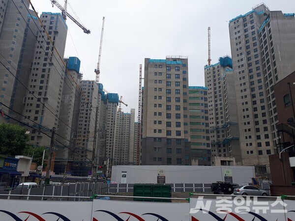 사진은 지난 2019년 서울 증산 지구 재개발 아파트 현장.(자료사진=중앙뉴스)