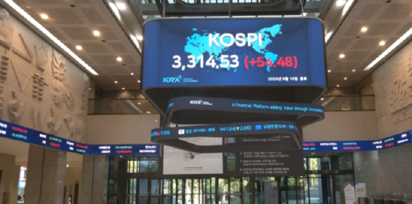 코스피가 이틀 연속 장중과 종가 기준 사상 최고치를 경신했다.(사진: 증시 방송 화면 캡처)