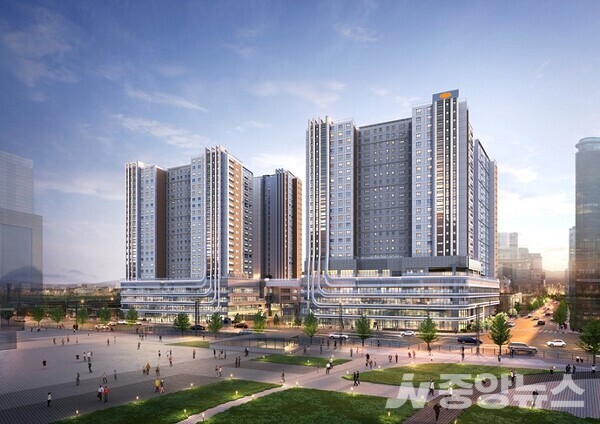 사진: e편한세상 동대구역 센텀스퀘어_투시도