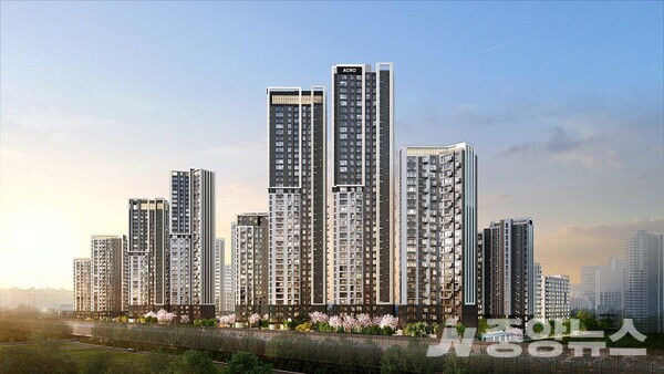 사진: 아크로 드 서초 단지 투시도