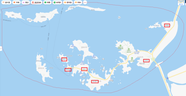 도서와 연륙도서가 혼재된 우편번호 예시(사진=공정위)