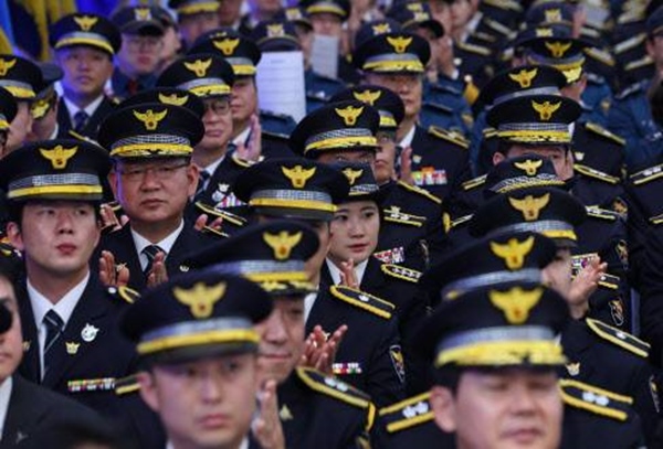 80주년 경찰의 날 기념식이 21일 서울 서대문구 경찰청에서 열렸다.(사진=연합뉴스)