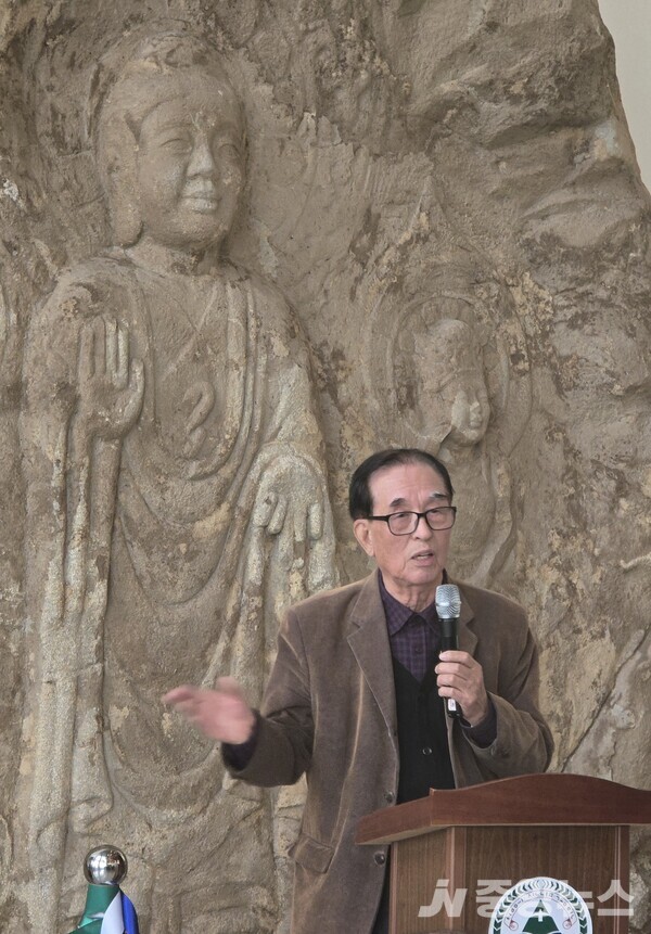 사진: 이재인 인장박물관장이자 한서대학 석좌교수인 이재인 관장(사진: 류재림)